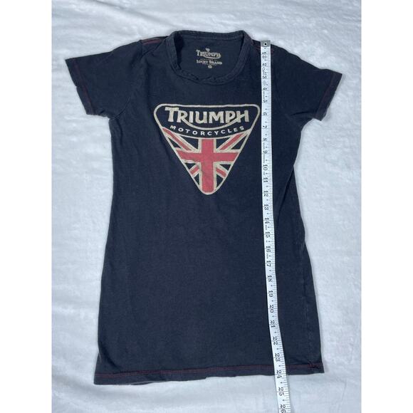 Triumph Motorcycles Lucky Brand Tee Black XS - Picture 4 of 6